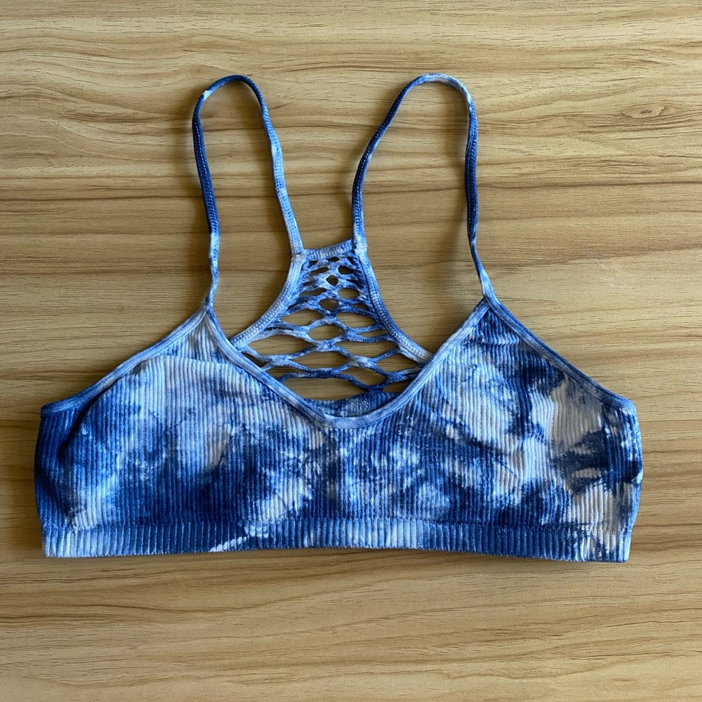 Free People tie dye scoop bralette